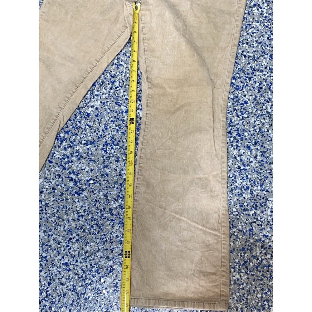 Ann Taylor LOFT Low Rise Modern Boot Tan Khaki Corduroy‎ Pants Women’s Size 12P - Picture 8 of 9